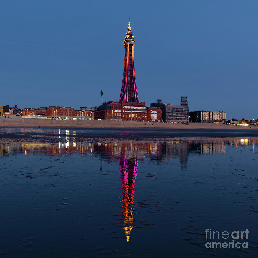 Sunset Photograph - Tower Reflections by Stephen Cheatley