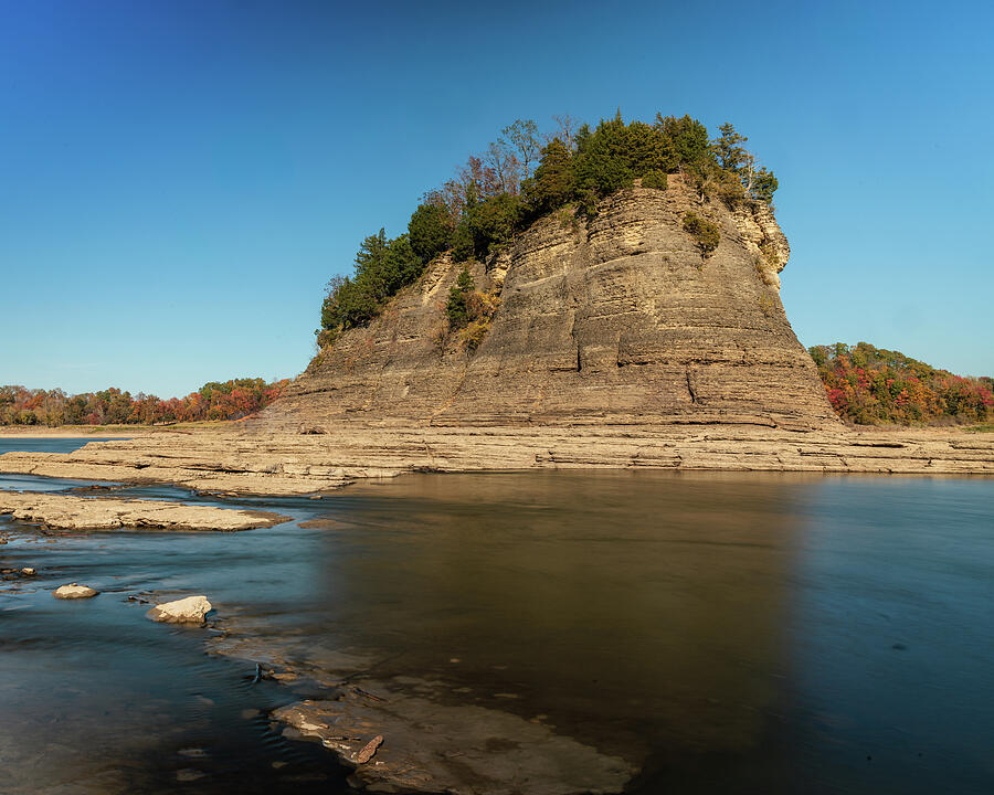 Tower Rock, Missouri, Autumn, Fall Photograph by Robert Niemeier Tower Rock, Missouri, Autumn, Fall Photograph by Robert Niemeier