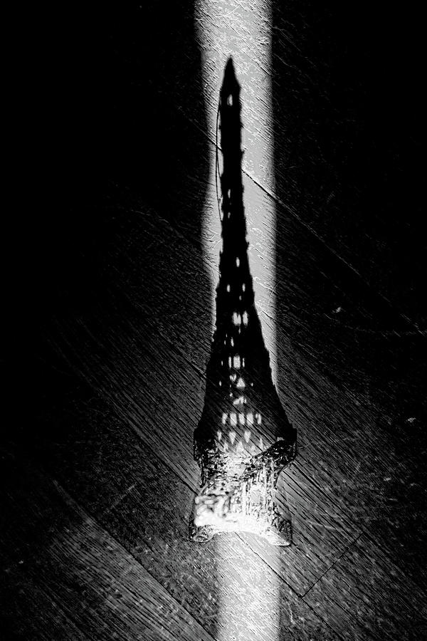 Tower Shadow Black and White Photograph by Sharon Popek