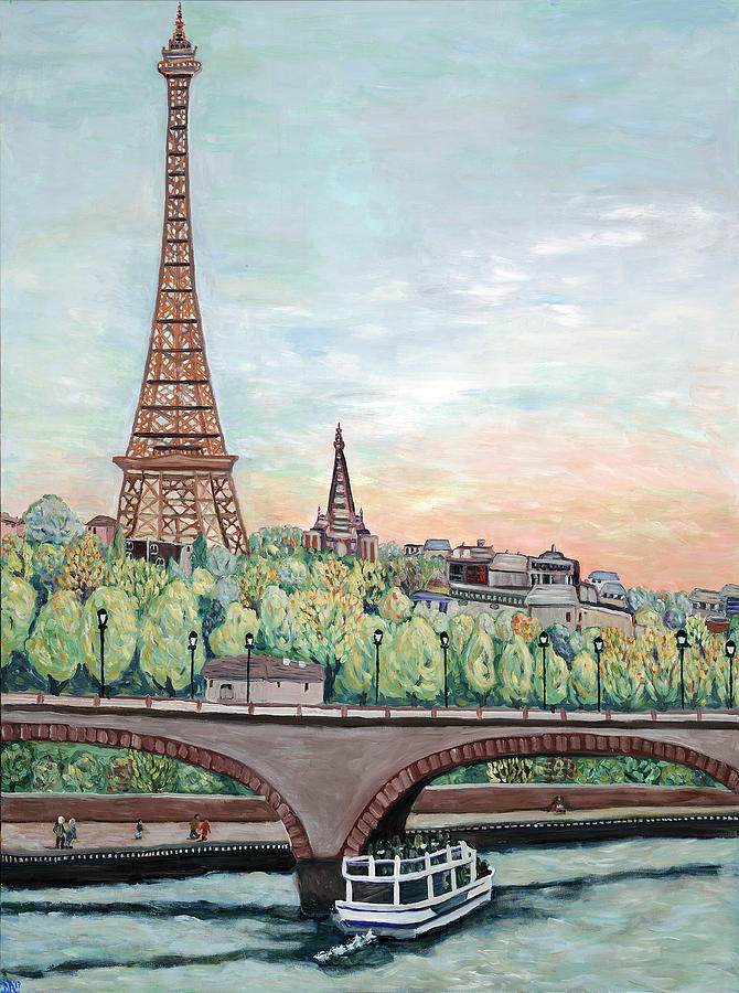 Eiffel Tower Painting - Tower View by Deborah Eve ALASTRA
