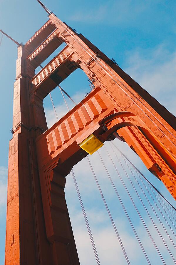 Towering Bridge in San Francisco Photograph by Travel Essayist