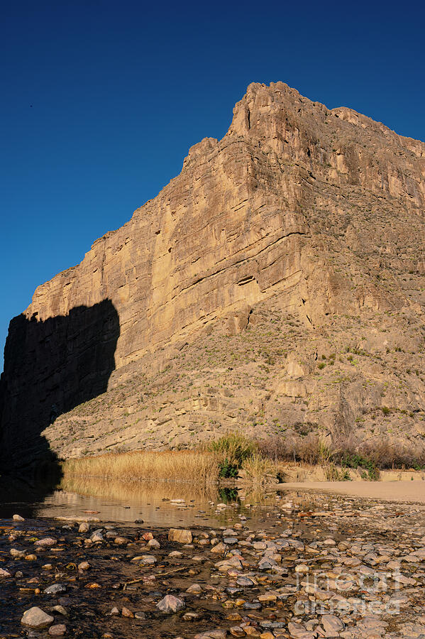 Big Bend National Park Photograph - Towering Cliff at Santa Elena Canyon by Bob Phillips