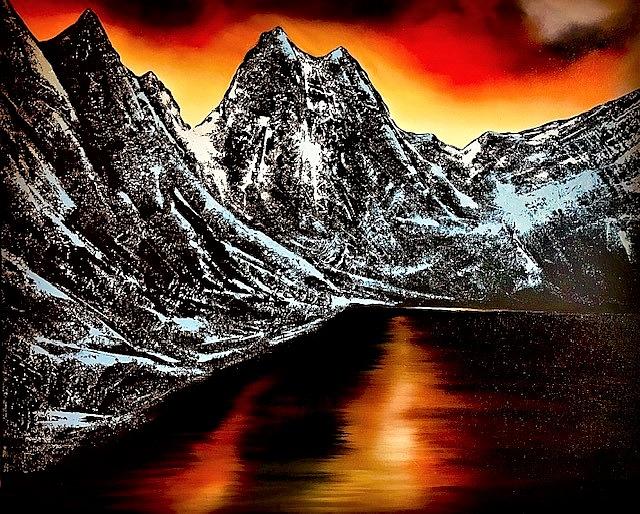 Towering Mountains Painting by Willy Proctor