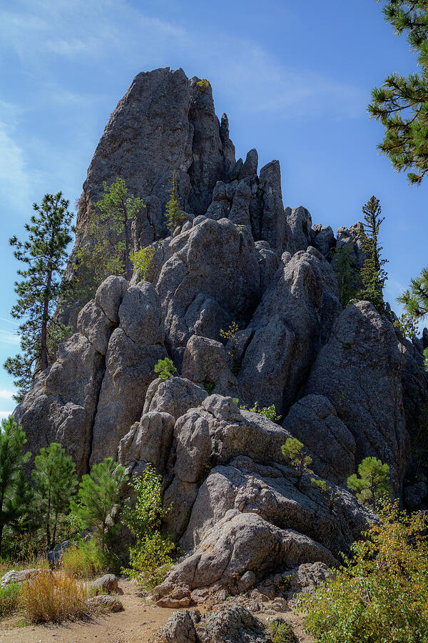 Towering Rocky Formation Photograph - Towering Rocky Formation by Cindy Robinson