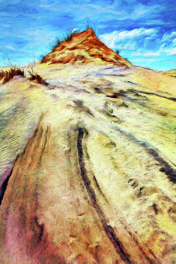 Towering Sand Dune ap Painting by Dan Carmichael