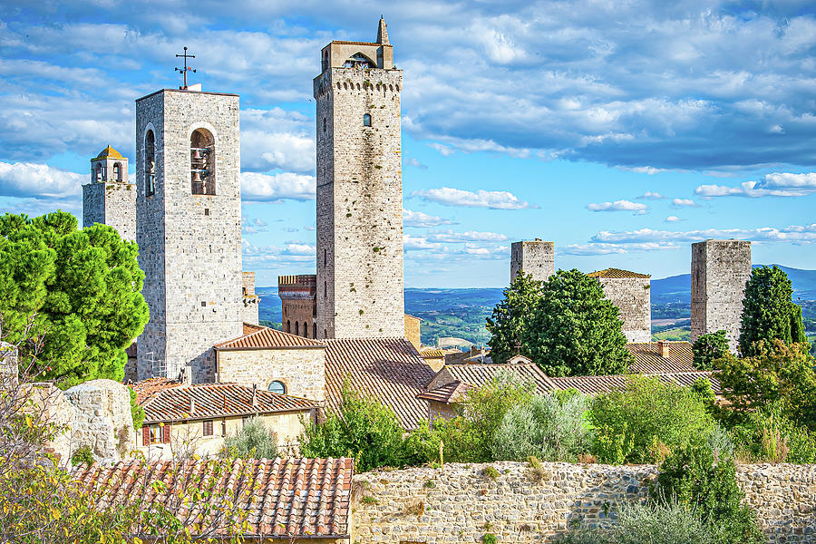 Towers of San Gimignano Photograph by Marla Brown
