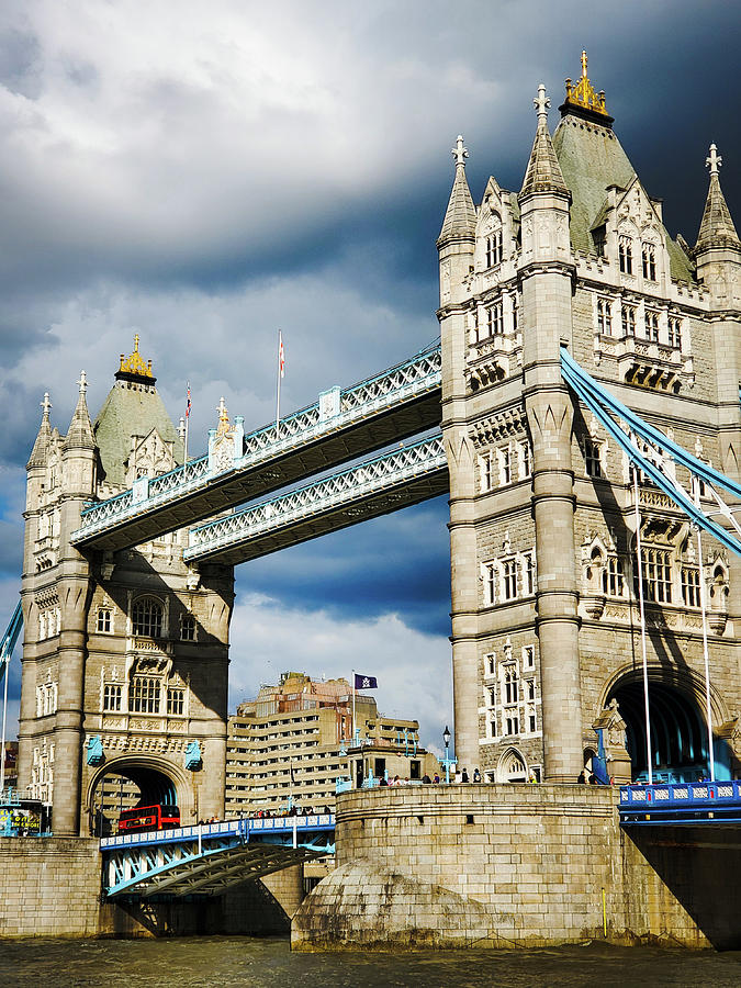 Towers of Tower Bridge Photograph by Andrea Whitaker