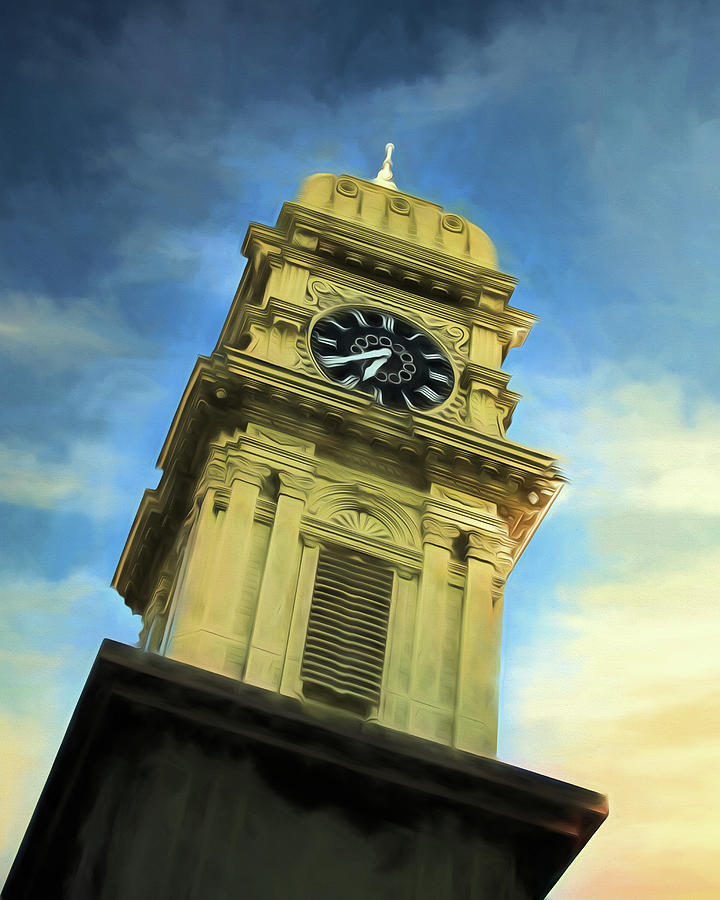 Town Clock Art Photograph by Scott Olsen