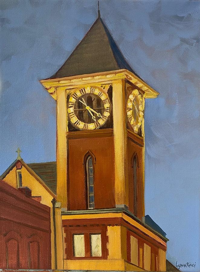 Town Hall At Cocktail Hour Painting