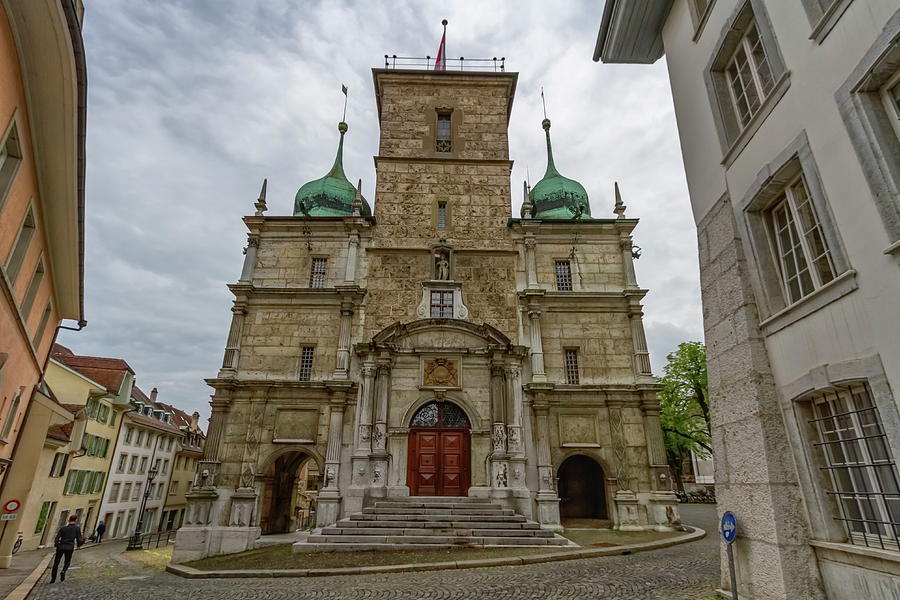 Town Hall of Solothurn, Rathausgasse, Switzerland Photograph by Elenarts - Elena Duvernay photo