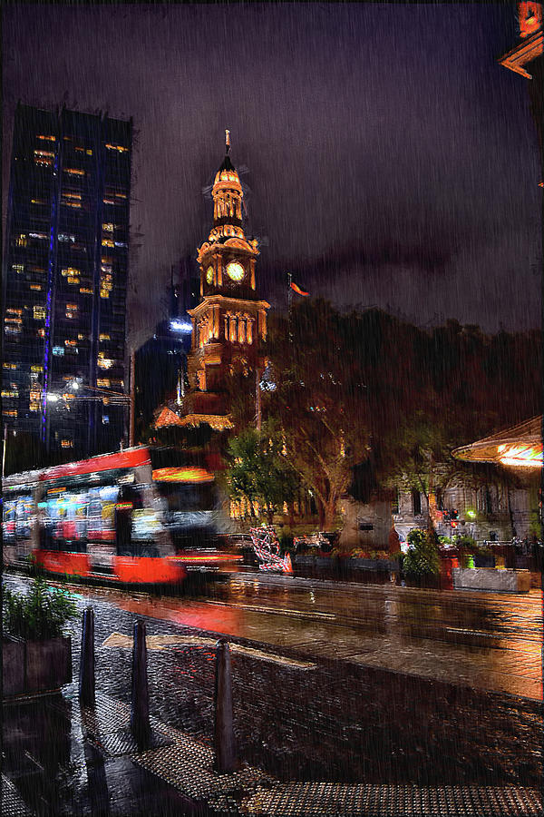 Town Hall. Rain Photograph by Andrei SKY