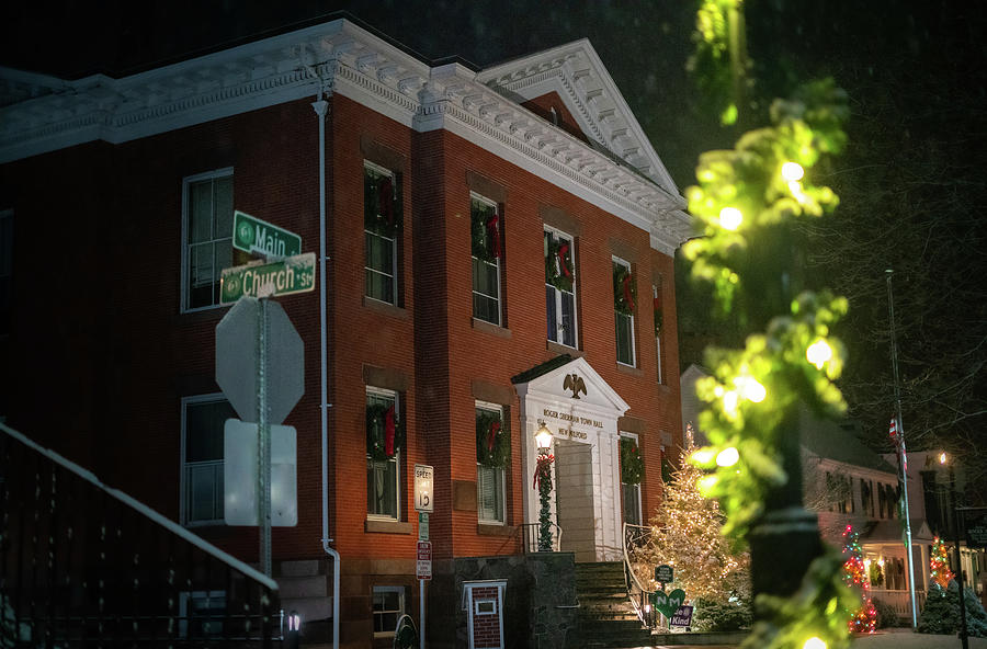 Town Hall Snow Photograph by Thomas Allen - Fine Art America