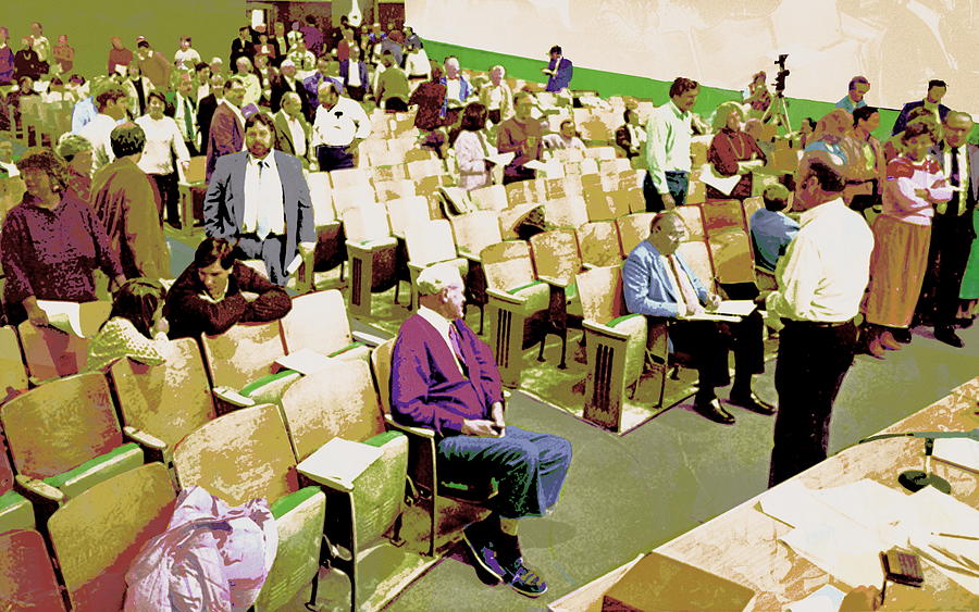 Town Meeting 1989 Digital Art by Cliff Wilson