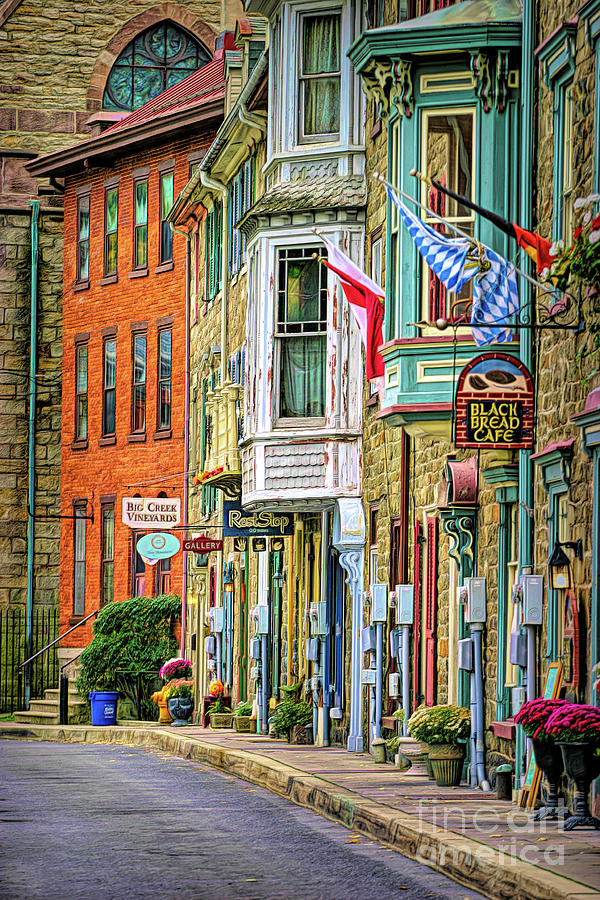 Mountain Photograph - Town of Jim Thorpe Pa by Chuck Kuhn
