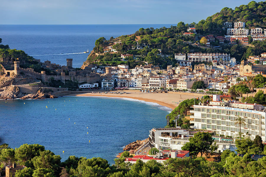 Town of Tossa de Mar on Costa Brava in Spain Photograph by Artur Bogacki