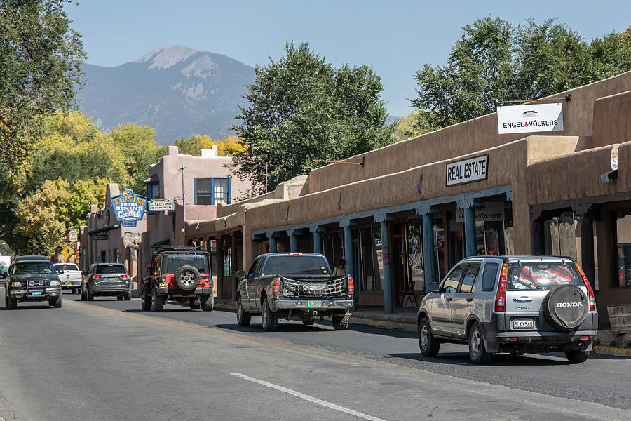 Town on Taos New Mexico  Photograph by John McGraw