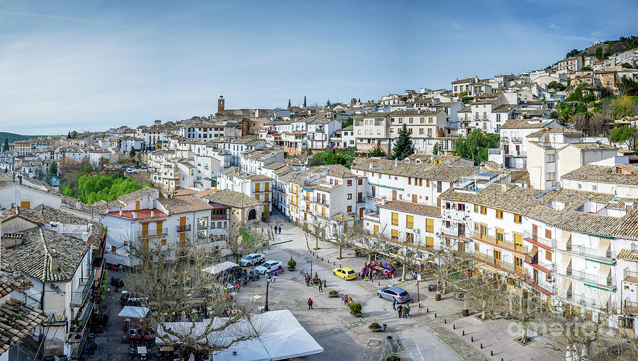 Town square in Cazorla, with a  Photograph by Joaquin Corbalan
