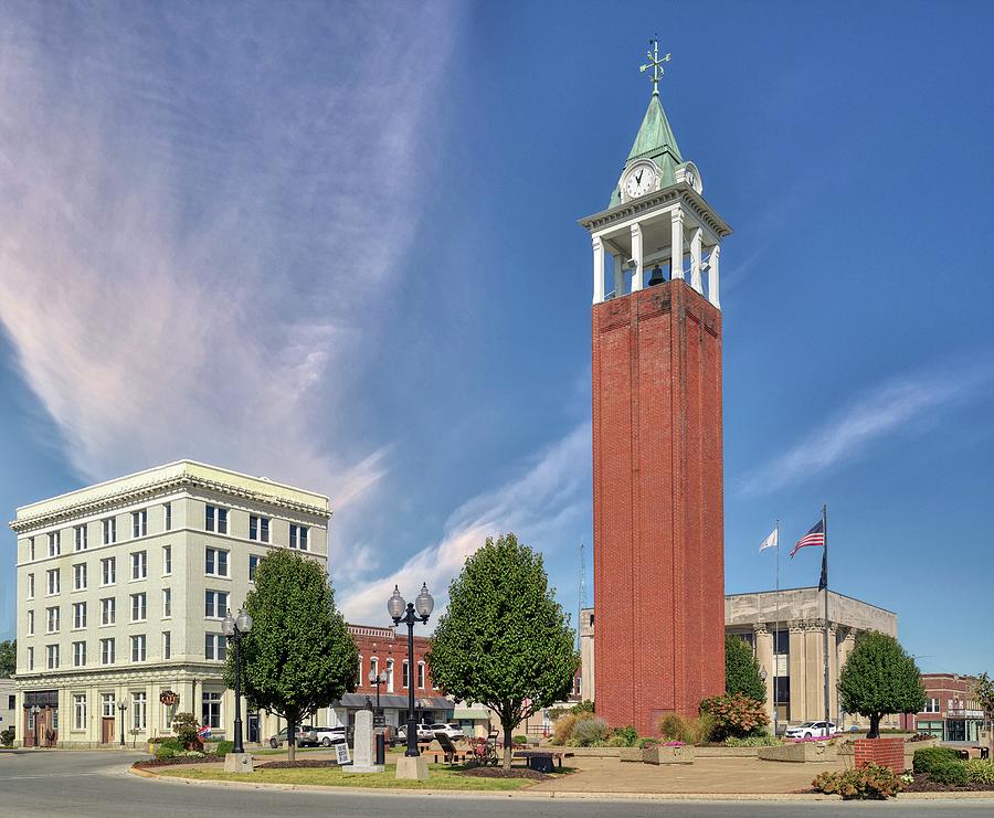 Town Square - Marion, Illinois Photograph by Mountain Dreams - Pixels