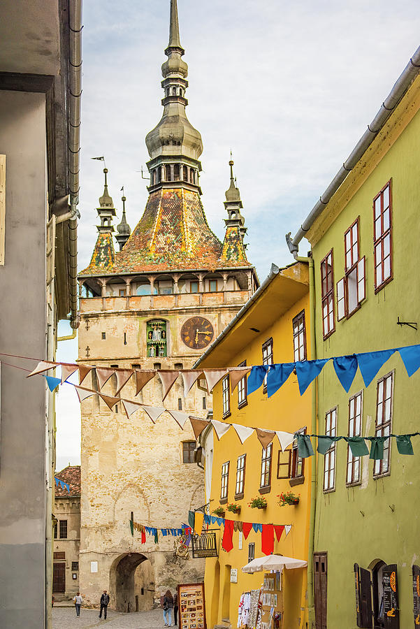 Sighisoara Photograph - Town Square by Marla Brown