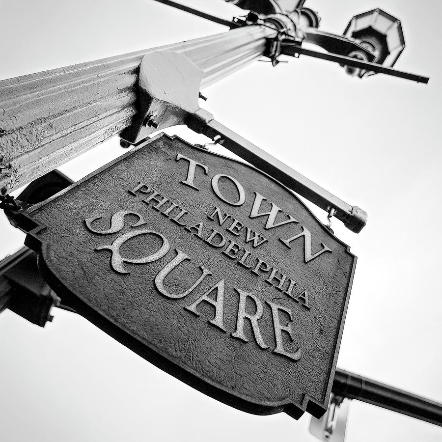 Town Square Sign Photograph by Deborah Penland