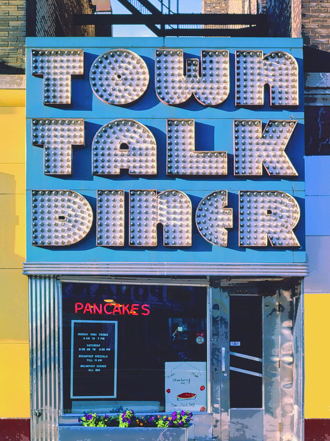 Town Talk Diner Photograph by Dominic Piperata