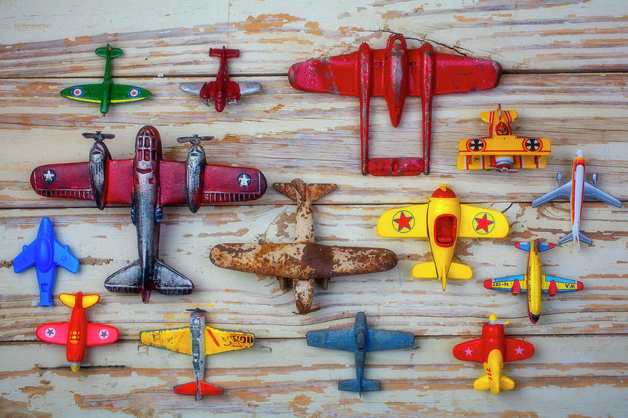 Toy Photograph - Toy Airplanes by Garry Gay