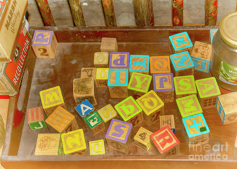 Toy Alphabet Blocks Photograph