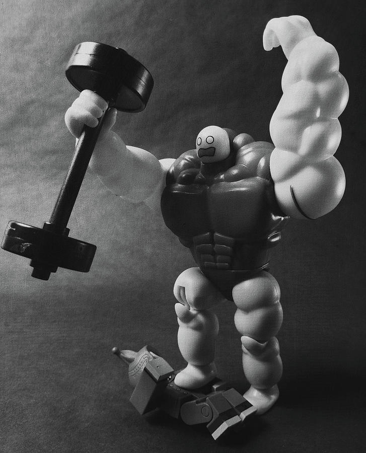 Toy Photograph - Toy Photography - Portrait of a Giant Noob by David Gallie