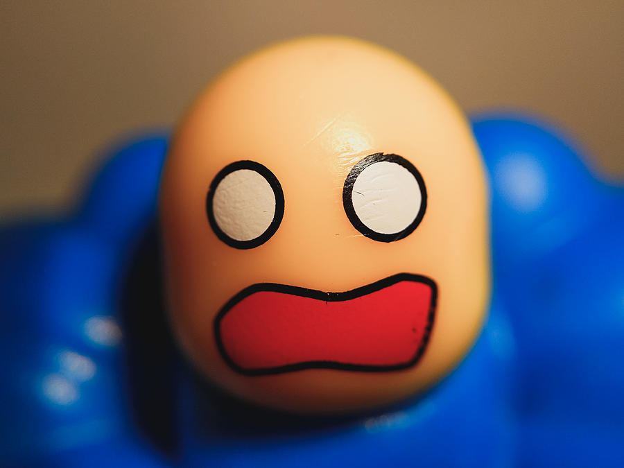 Toy Photograph - Toy Photography - Roblox Noob Face by David Gallie