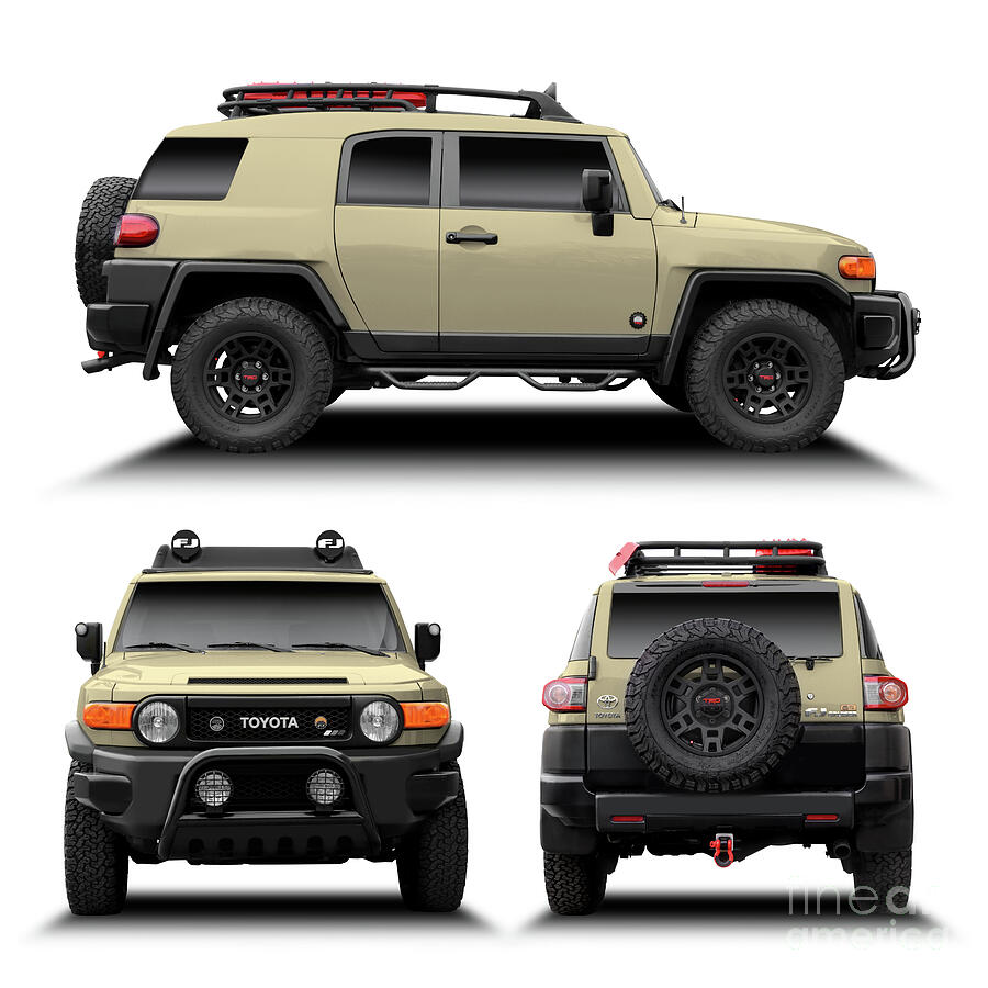 Toyota FJ Cruiser Grey Tan Photograph by Jt PhotoDesign - Fine Art America