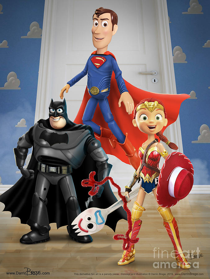 Toy Story Digital Art - Toys Of Justice by Darrin Brege Toy Story Digital Art - Toys Of Justice by Darrin Brege