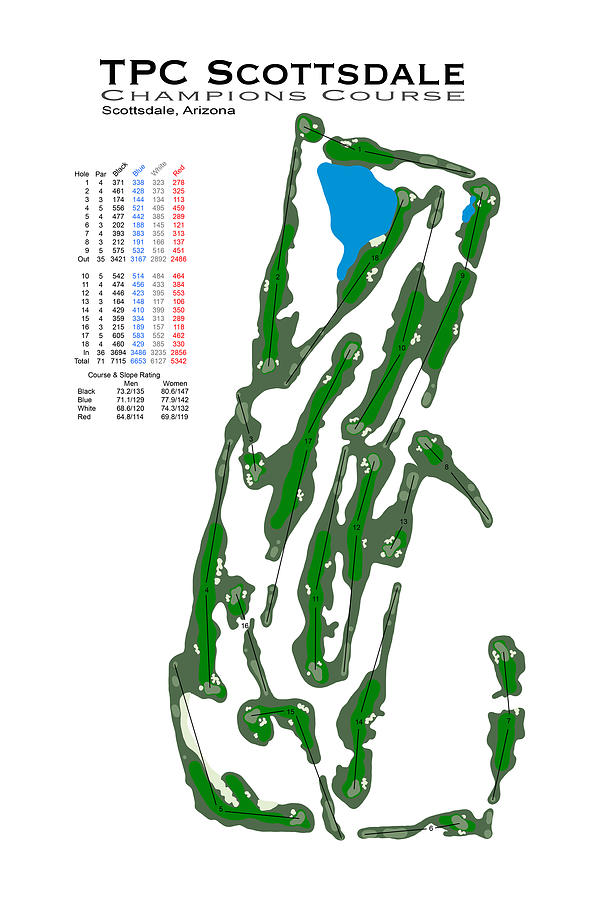 Tpc Scottsdale Champions Course Digital Art By Jeff Stoddart Pixels 6315