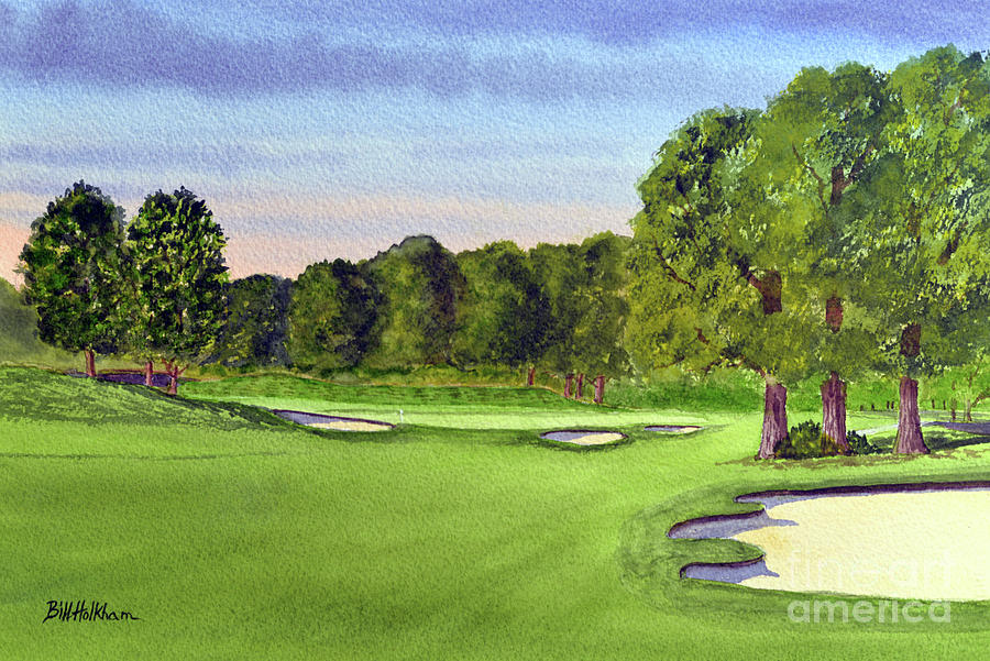 TPC Southwind Golf Course Memphis TN Painting by Bill Holkham