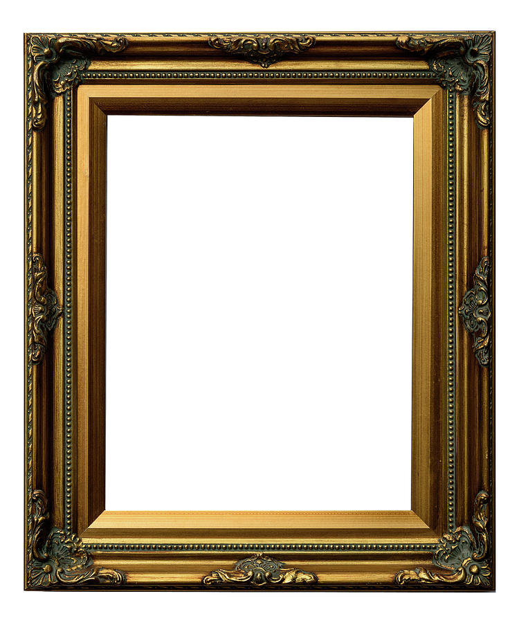 Traceable jpeg Of Ornate Open Gold Frame Photograph by Keith Johnson ...