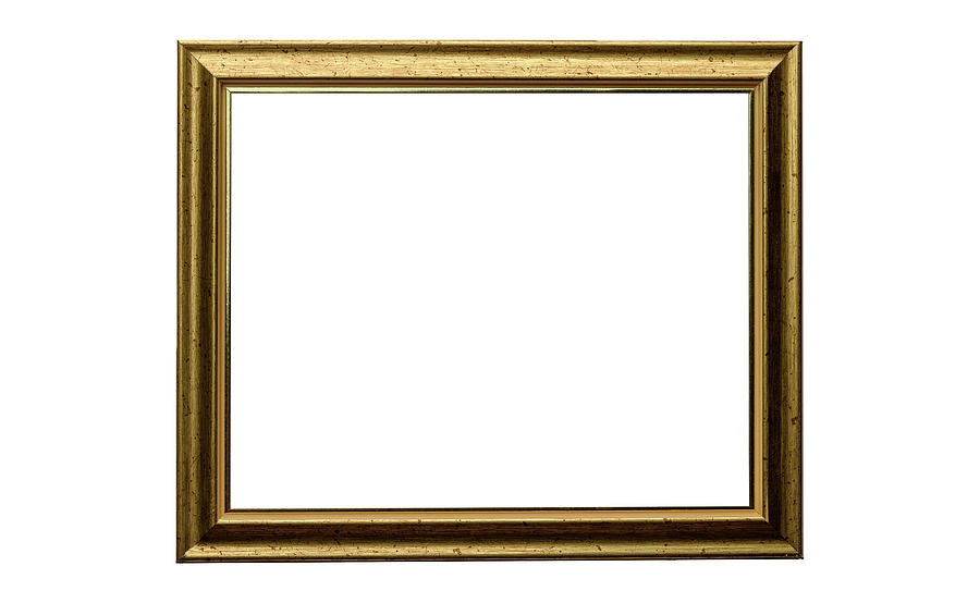 Traceable jpeg Of Plain Gold Frame Photograph by Keith Johnson - Fine ...