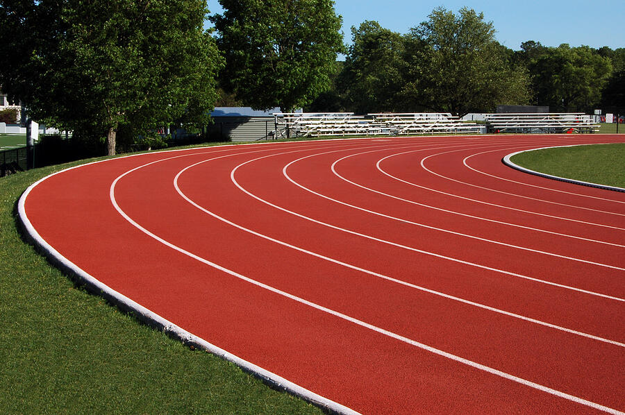 Track and field lateral side view Photograph by Cscredon