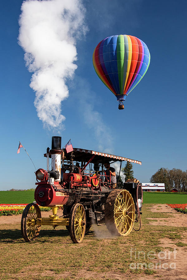 Tractor and Balloon Photograph by Louise Magno