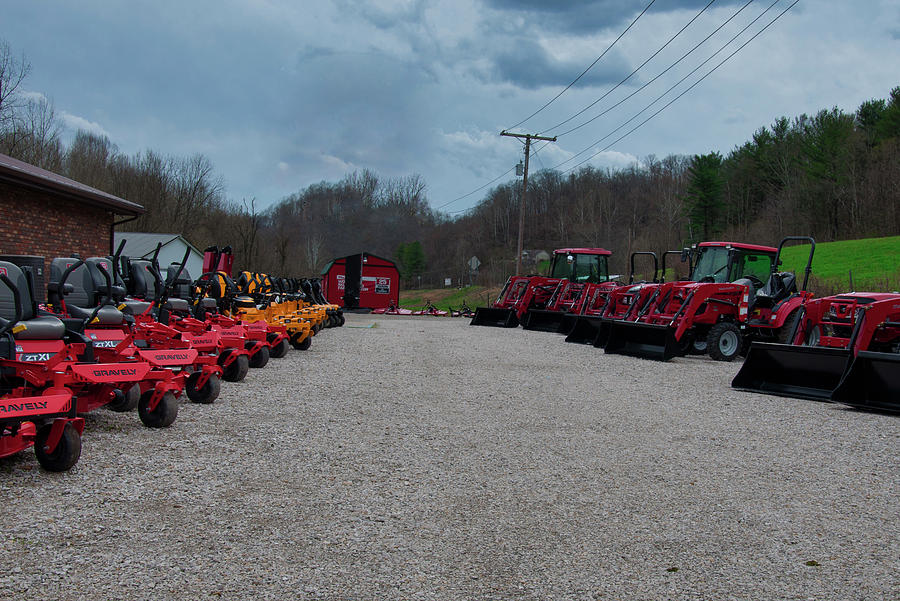 Dealership Photograph - Tractor And Mower Dealer by Flees Photos