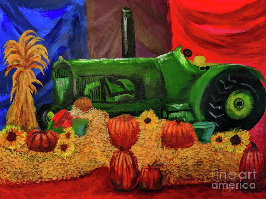 Tractor Display At County Fair Painting