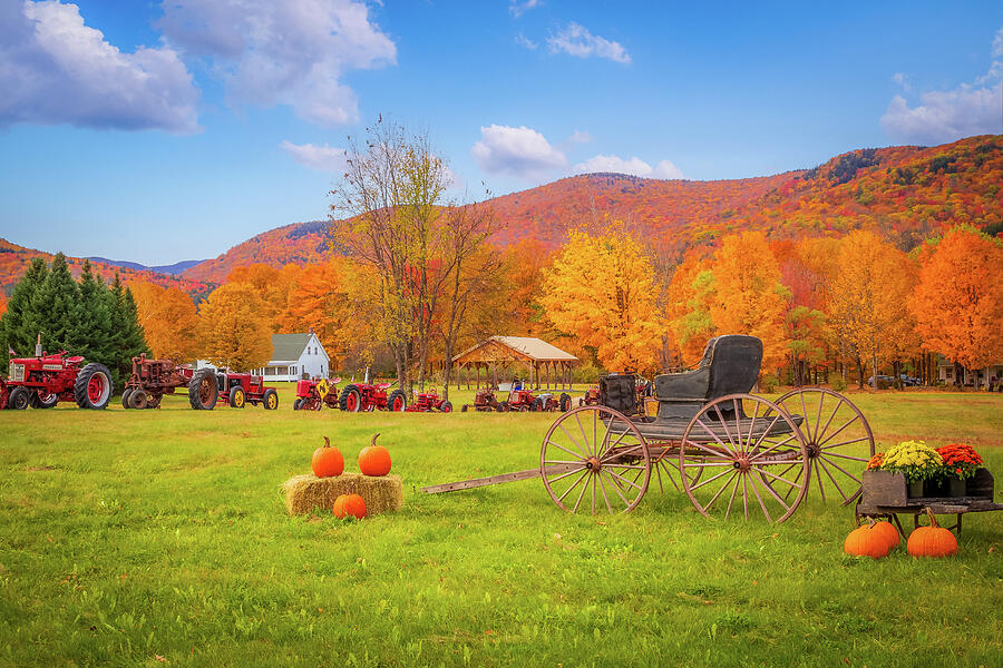 Tractors, Pumpkins, and Timeless Foliage Charm Photograph by Jeff Folger Tractors, Pumpkins, and Timeless Foliage Charm Photograph by Jeff Folger