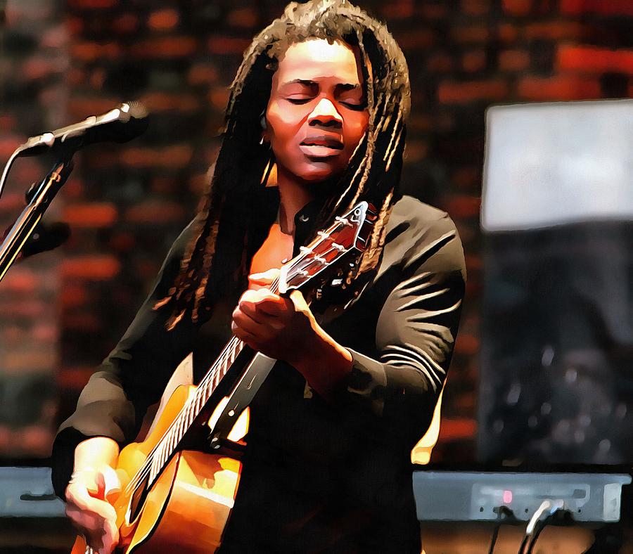 Tracy Chapman Digital Art by Larry Gladding - Pixels