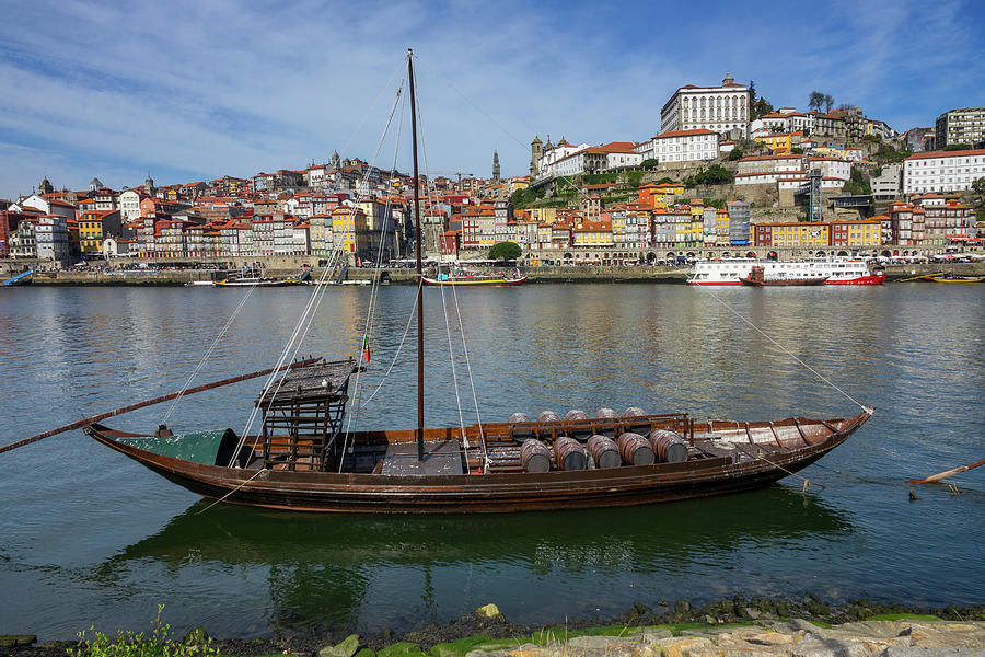 Traditional boats on Douro river in Porto Photograph by Mikhail Kokhanchikov
