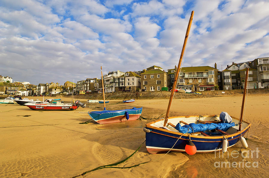 Traditional Boats, St Ives Harbour, Cornwall, England Photograph by Neale And Judith Clark