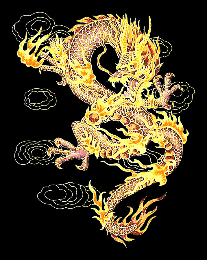 Traditional Chinese Dragon Symbol Of Power and Strength.png Digital Art ...