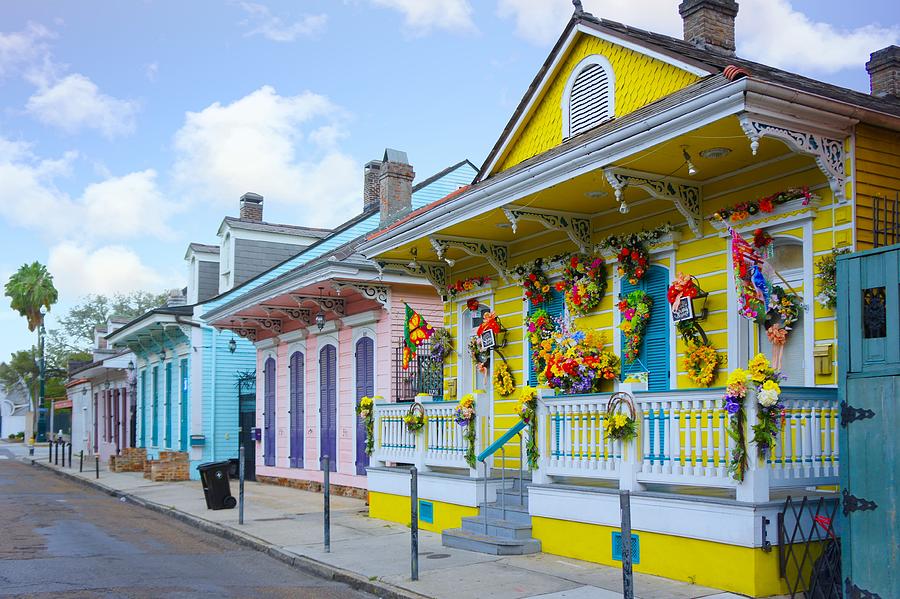 Traditional Colorful Creole Cottages Photograph by La Moon Art - Fine ...