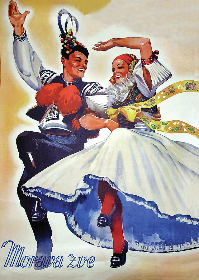 Traditional Dancers in Moravia Digital Art by Long Shot
