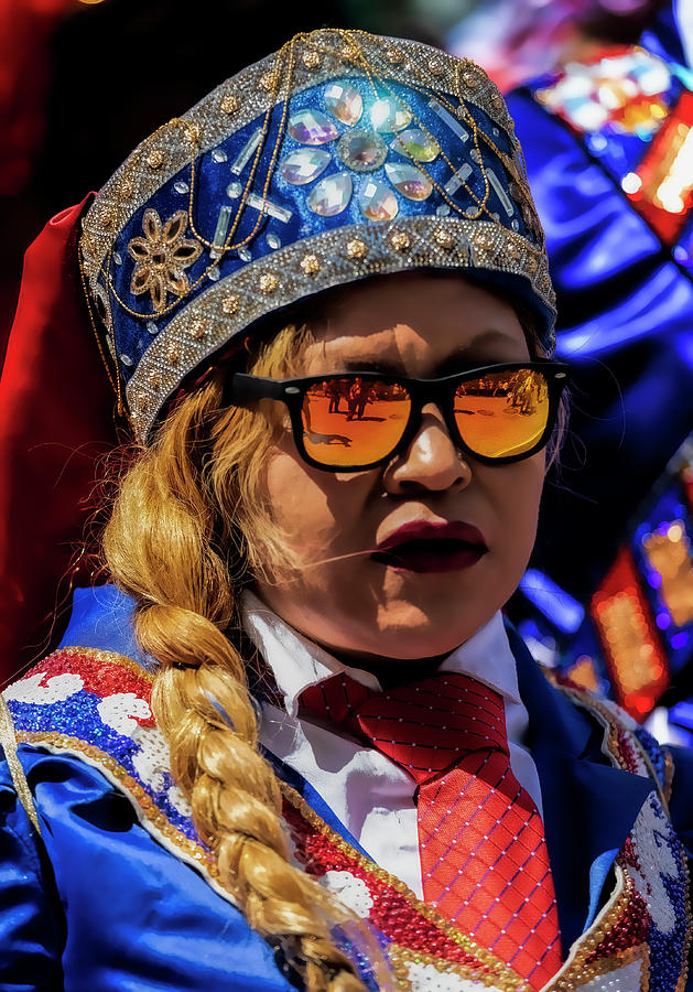 Traditional Dress and Sunglasses  - Cinco de Mayo Parade NYC 202 Photograph by Robert Ullmann