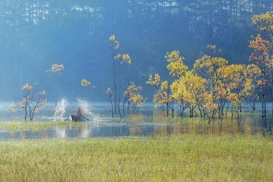 Traditional Fishing Photograph by Khanh Bui Phu