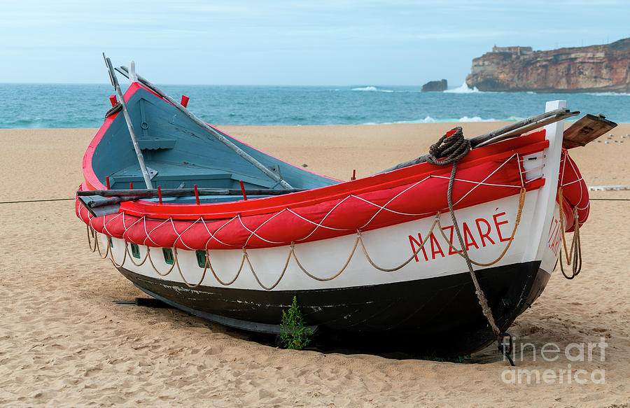 Traditional fising boats, Nazare, Portugal n1 Photograph by Ilan Rosen