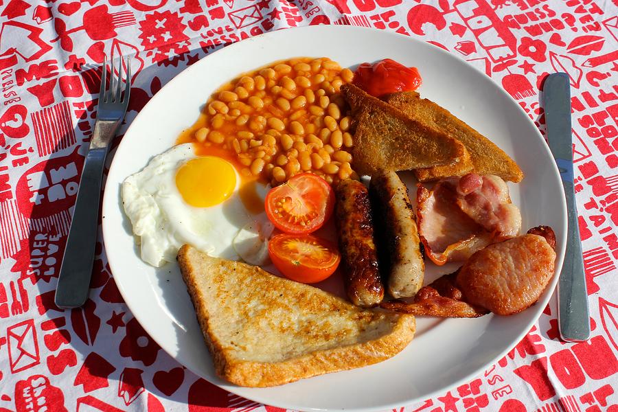 Traditional full English breakfast Photograph by Emma Gibbs